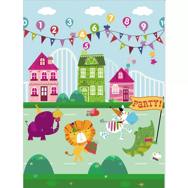 Bocioland mink&scaron;tas lankstomas žaidimų kilimėlis 150x200 cm party BL120 &ndash; nuotrauka 3