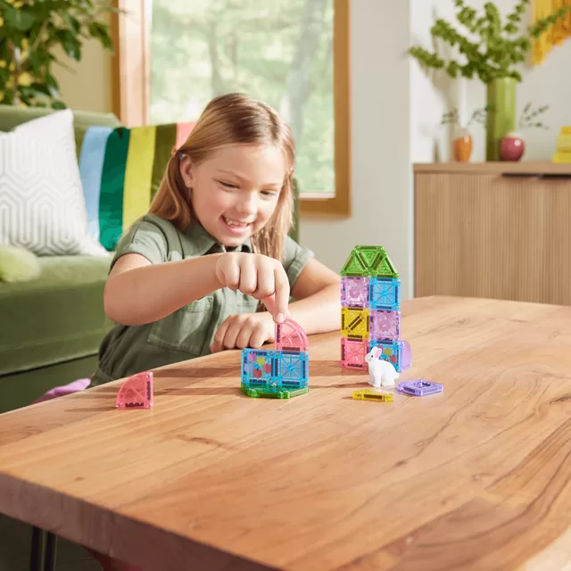 MAGNA-TILES MICROMAGS Kelioninis konstruktorius &bdquo;Spring Garden&ldquo;, 24 det. &ndash; nuotrauka 3