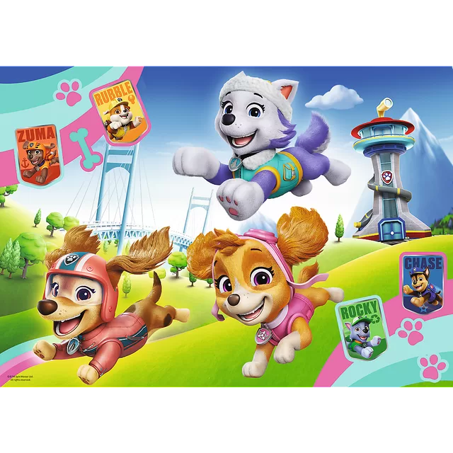 TREFL PAW PATROL Blizganti dėlionė &bdquo;&Scaron;uniukai-patruliai&ldquo;, 100 det. &ndash; nuotrauka 2