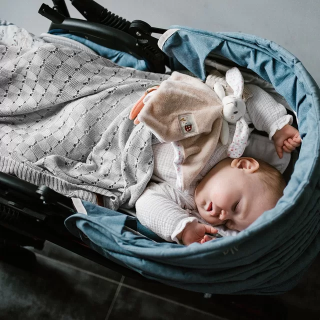 BabyOno pledas megztas bambukinis pilkas 1479/02 &ndash; nuotrauka 5