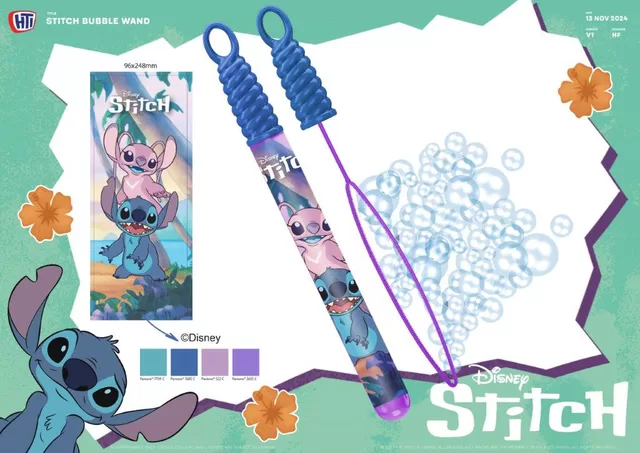 BUBBLZ DISNEY STITCH Muilo burbulų lazdelė, 35 cm &ndash; nuotrauka 2