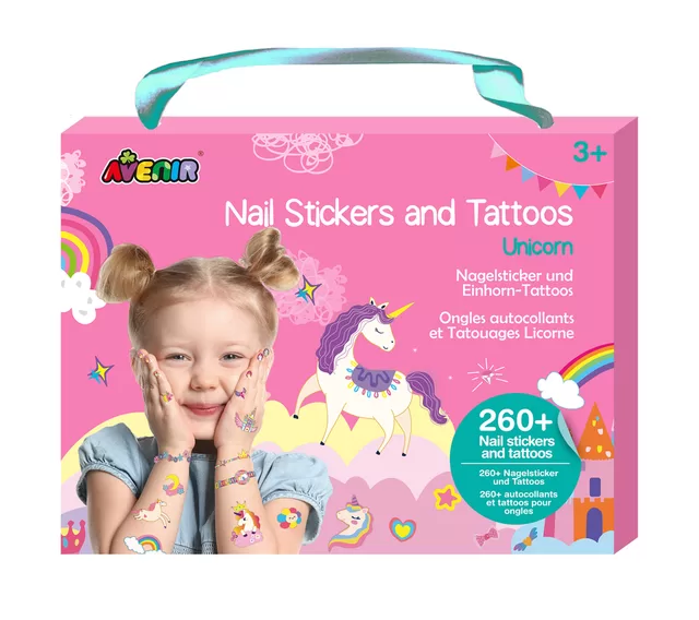 AVENIR 230+ nagų lipdukų ir tatuiruočių &bdquo;Vienaragiai&ldquo; &ndash; nuotrauka 6