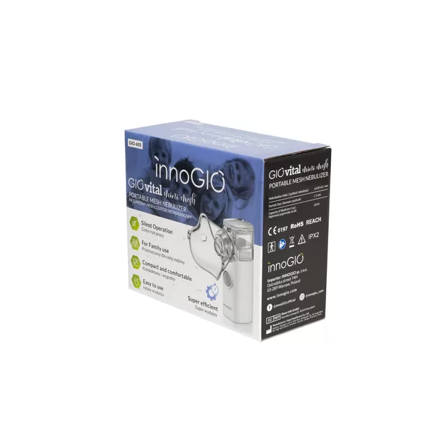InnoGiO inhaliatorius ne&scaron;iojamas GIOvital Mini Mesh GIO-605 &ndash; nuotrauka 8
