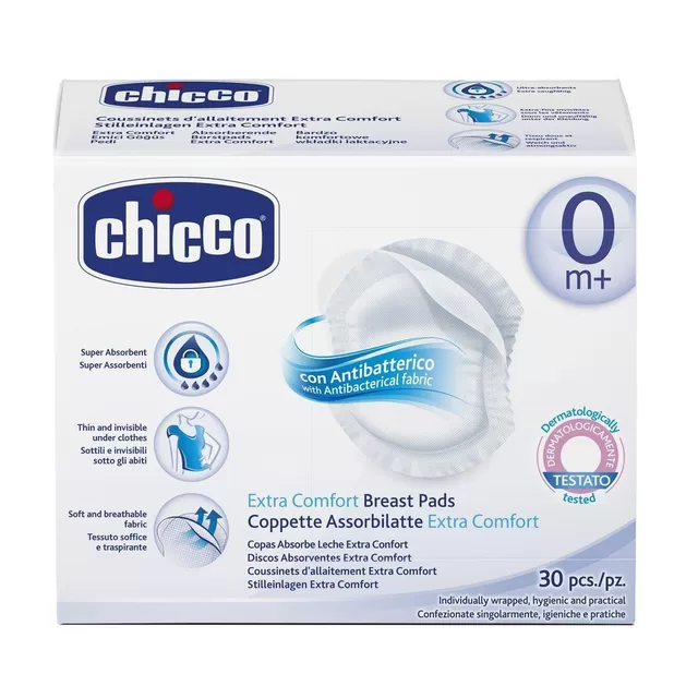Chicco Antibakteriniai krūtų įklotai, 30vnt. &ndash; nuotrauka 3