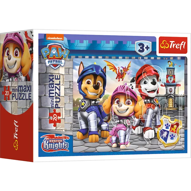 PAW PATROL TREFL Mini Maxi dėlionė &bdquo;&Scaron;uniukai-patruliai" 20 det. &ndash; nuotrauka 4