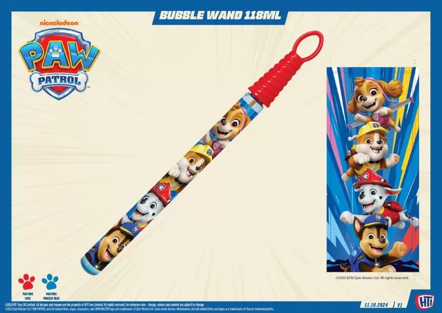 BUBBLZ PAW PATROL Muilo burbulų lazdelė, 35 cm &ndash; nuotrauka 2