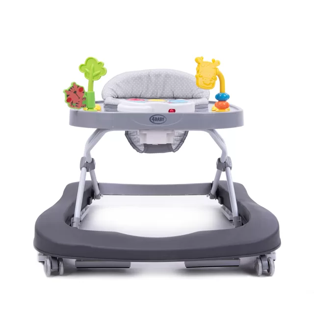 4Baby vaik&scaron;tukas, tamsiai pilkas WALK N PUSH &ndash; nuotrauka 2