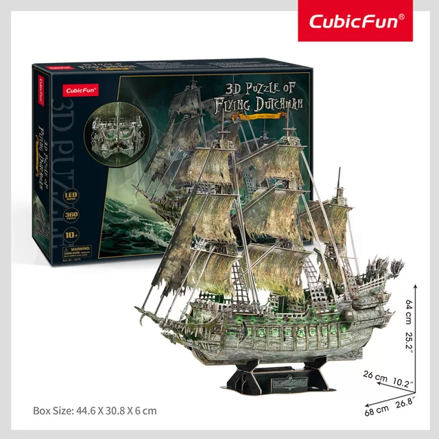 CUBIC FUN CUBICFUN 3D dėlionė su LED &bdquo;Skrajojantis olandas&ldquo; &ndash; nuotrauka 2