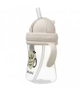 Akuku gertuvė su &scaron;iaudeliu nuo 9 mėn., 300ml, su dviem rankenėlėmis, OWL A0204 &ndash; nuotrauka 3