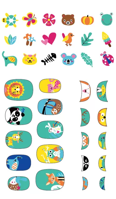 AVENIR Nagų lipdukai: Gyvūnai &ndash; nuotrauka 2