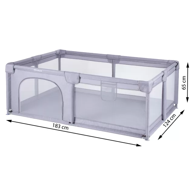 Kidwell vaikų žaidimų aik&scaron;telė FANKO Gray 120x180 &ndash; nuotrauka 3