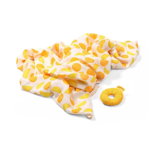 BabyOno vystyklas bambukinis + bar&scaron;kutis, oranžinis 536/03 &ndash; nuotrauka 4