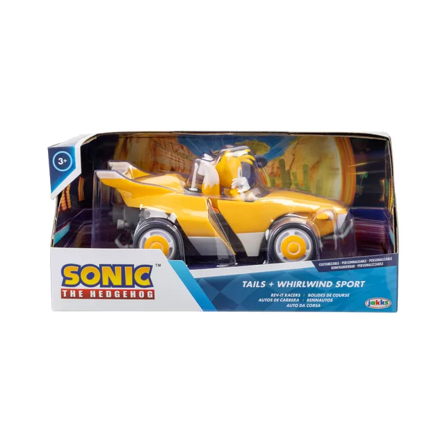 JAKKS SONIC Inercinis automobilis ir figūrėlė, 6,5 cm &ndash; nuotrauka 2