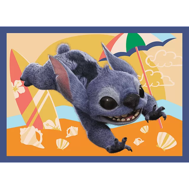 TREFL DISNEY STITCH 4 dėlionių rinkinys &ndash; nuotrauka 5
