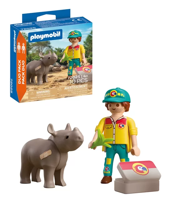 PLAYMOBIL DuoPack Ranger with Rhino 72025 &ndash; nuotrauka 2