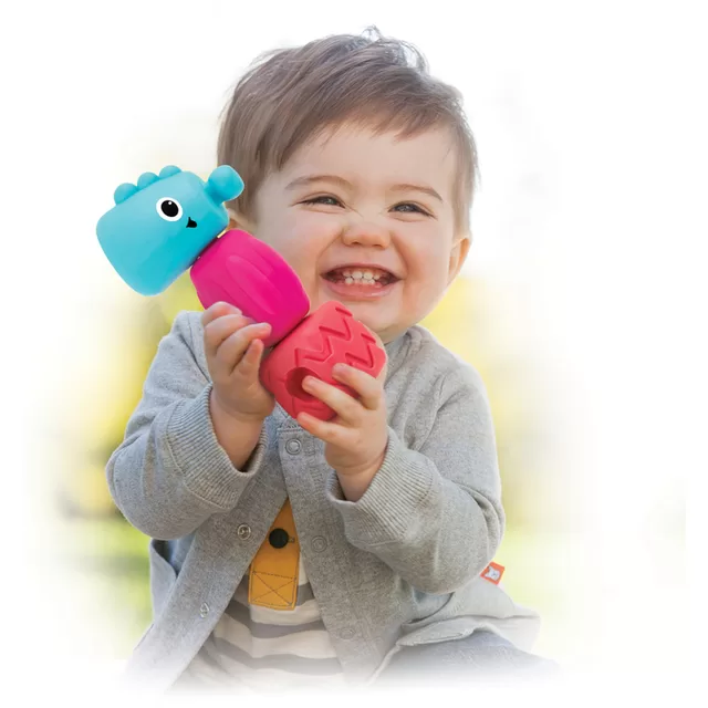 Infantino lavinamasis žaislas Sensory Plug & Play Textured Multi Blocks Set &ndash; nuotrauka 3