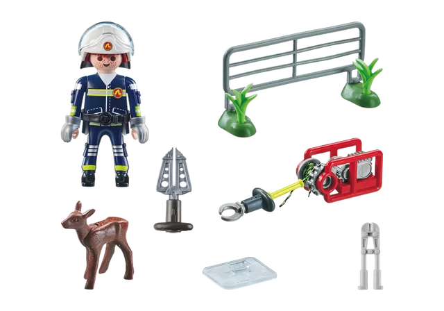 PLAYMOBIL ACTION HEROES Ugniagesių misija: gyvūnų gelbėjimas 71467 &ndash; nuotrauka 3