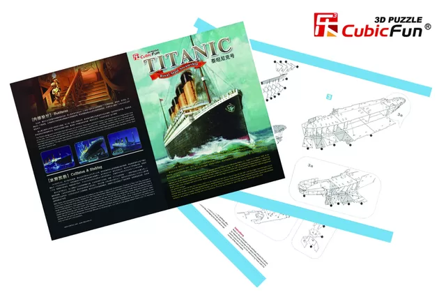 CUBIC FUN CUBICFUN 3D dėlionė (didelė) &bdquo;Titanikas&ldquo; &ndash; nuotrauka 5