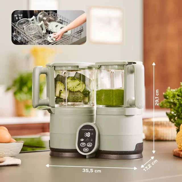 Babymoov trintuvas garintuvas Nutribaby stiklinis žalias A001138 &ndash; nuotrauka 8