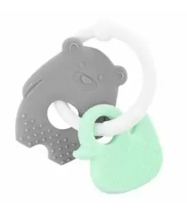 Akuku Silikoninis kramtukas BEAR/DUCK, A0126 &ndash; nuotrauka 2