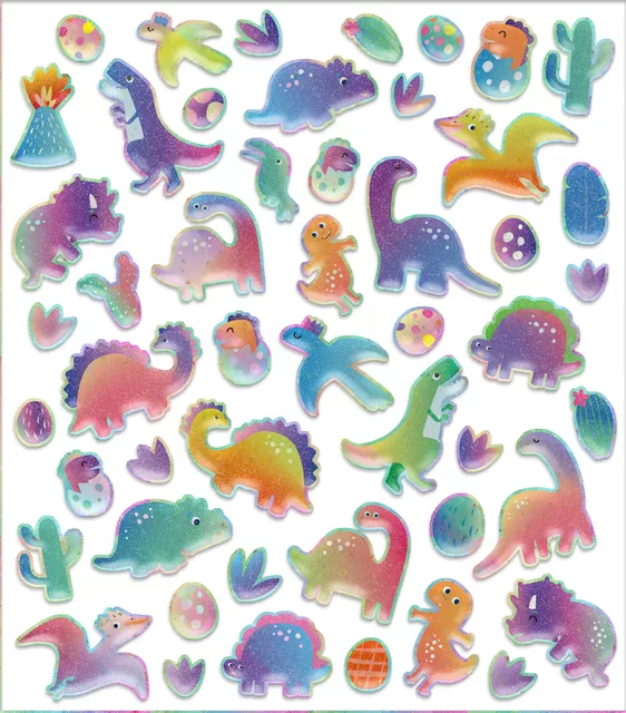 AVENIR lipdukų rinkinys &bdquo;Dinozaurai&ldquo; &ndash; nuotrauka 4