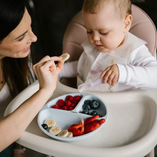 BabyOno silikoniniai &scaron;auk&scaron;teliai 2vnt., oranžinis-violetinis, 784/01 &ndash; nuotrauka 3