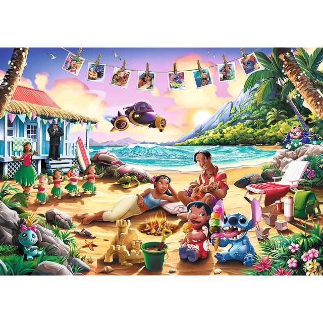 TREFL DISNEY STITCH PREMIUM PLUS 1000 det. dėlionė &bdquo;Lilo ir Stičas&ldquo; &ndash; nuotrauka 2