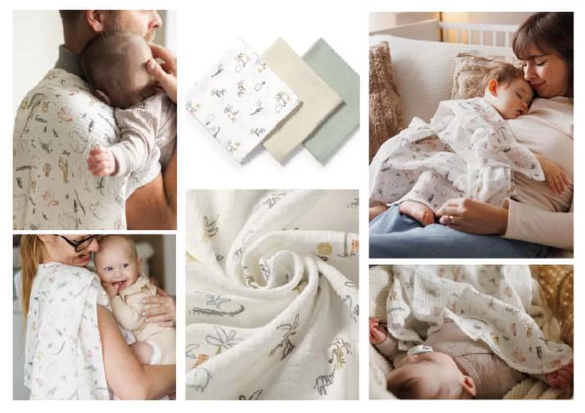 BabyOno Babyono vystyklai medvilniniai 3 vnt žalias 828/04 &ndash; nuotrauka 10