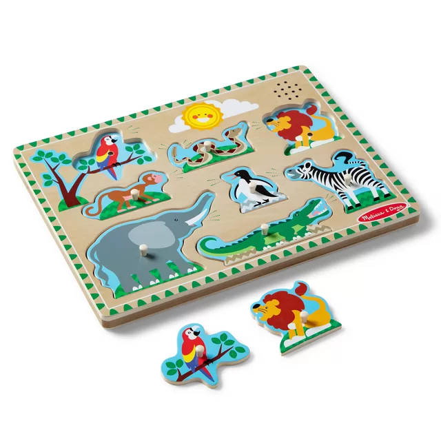 MELISSA & DOUG playset Zoo Animal Sound Puzzle &ndash; nuotrauka 3