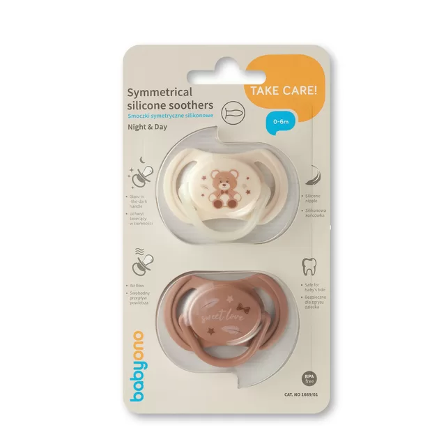 BabyOno čiulptukas silikoninis simetrinis 0-6m 1669/01 &ndash; nuotrauka 7