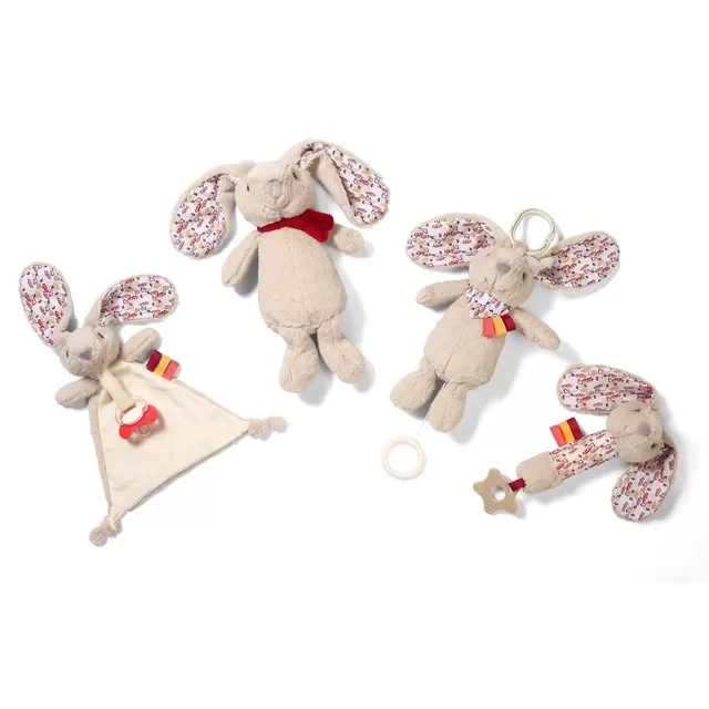 BabyOno mink&scaron;tas žaislas - migdukas su čiulptuko laikikliu, RABBIT MILLY, 1527 &ndash; nuotrauka 4