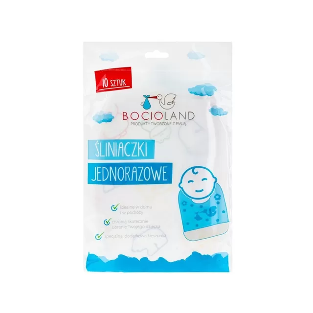 Bocioland vienkartiniai seilinukai, 10 vnt., BOC0157 &ndash; nuotrauka 2