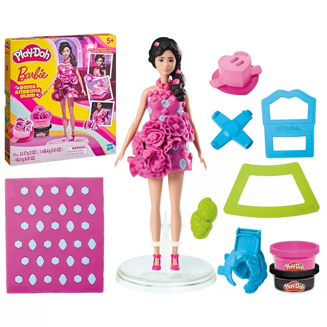 PLAY-DOH BARBIE Rinkinys &bdquo;Blizgučiai ir kaspinėliai&ldquo; &ndash; nuotrauka 4