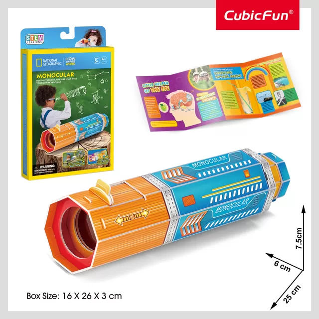 CUBIC FUN National Geographic 3D-palapeli "Monoklis" &ndash; nuotrauka 2