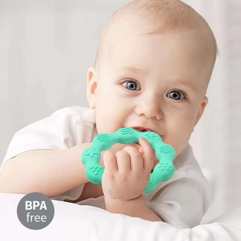 BabyOno kramtukas silikoninis žiedas mėtinis 825/03 &ndash; nuotrauka 7