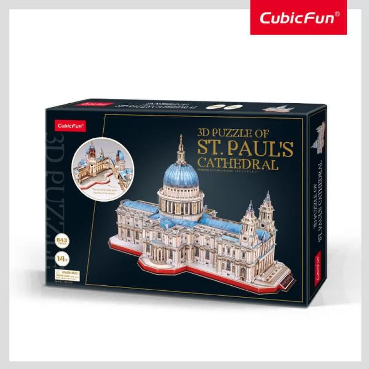 CUBIC FUN CUBICFUN 3D dėlionė &bdquo;&Scaron;vento Pauliaus katedra&ldquo; &ndash; nuotrauka 5