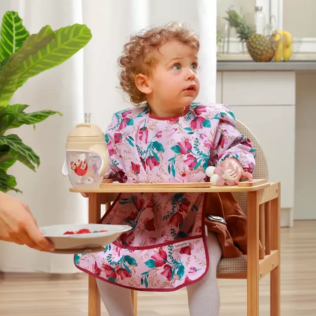 BabyOno prijuostėlė su rankovėmis gėlės, 24m+, 1477/01 &ndash; nuotrauka 4