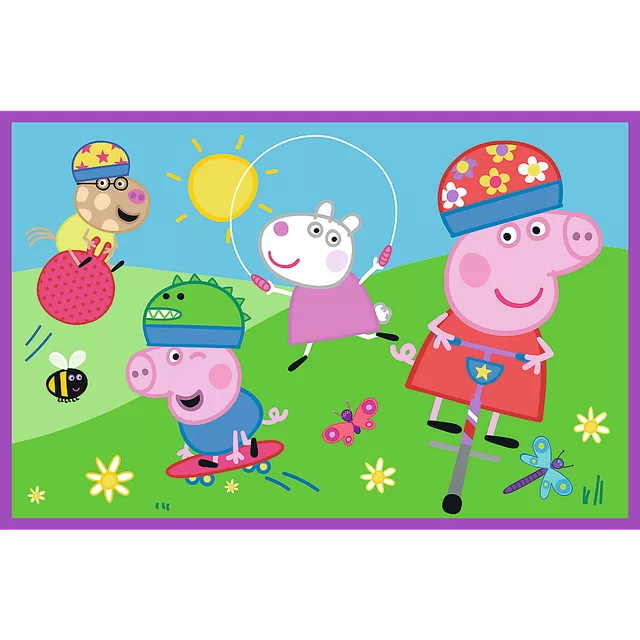 TREFL PEPPA PIG Dėlionių rinkinys &bdquo;Pepė&ldquo;, 2 x 24 det. &ndash; nuotrauka 2