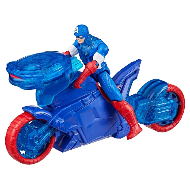 AVENGERS Kapitono Amerikos skydus &scaron;audantis motociklas, 10 cm &ndash; nuotrauka 3