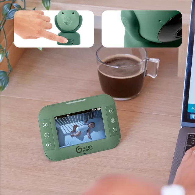 Babymoov mobili video auklė kūdikiui sukasi pasikreipia 3,2&rsquo;&rsquo; YOO Twist A014425 &ndash; nuotrauka 5
