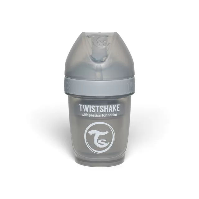 Twistshake buteliukas antikolikinis Pro Double 180ml pilkas 79010 &ndash; nuotrauka 4