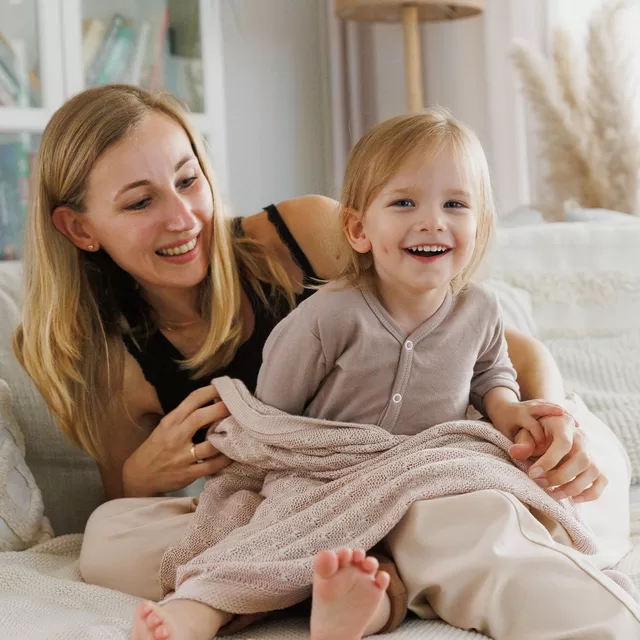 Babyono pledas megztas bambukinis rudas 1673/03 1673/03 &ndash; nuotrauka 5