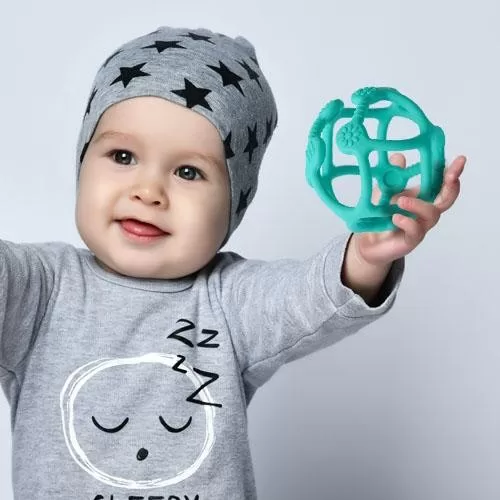 BabyOno kramtukas kamuolys ORTHO žydras 489/05 &ndash; nuotrauka 2