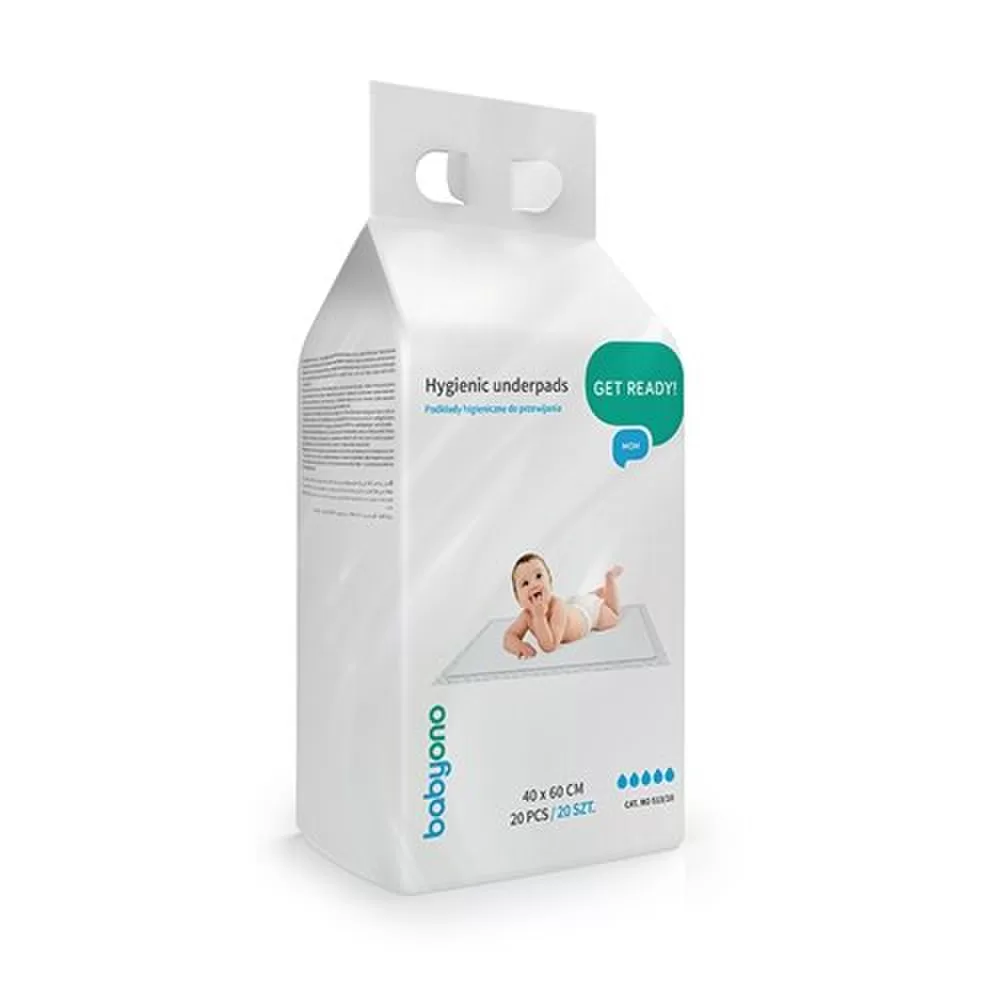 BabyOno kūdikio pervystymo paklotai, 20 vnt., 40x60, 513/20 &ndash; nuotrauka 2
