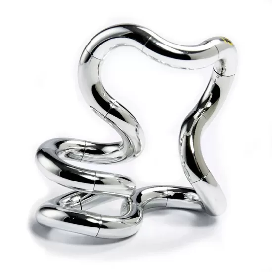 TANGLE Metalo spalvos stresą mažinantis žaislas &ndash; nuotrauka 4