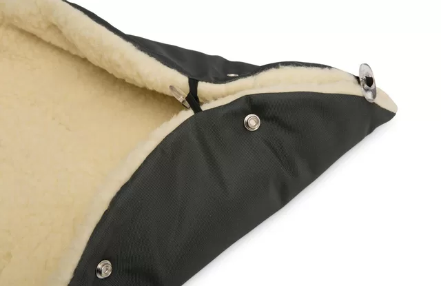 Sensillo vokelis vežimėliui, ESKIMO, vilnonis, 100x46, tamsiai pilkas, 8341 &ndash; nuotrauka 4