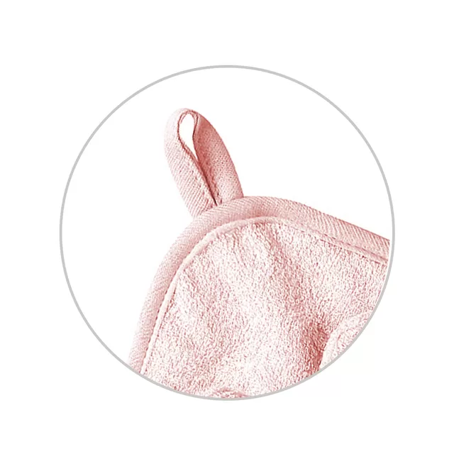 BabyOno rank&scaron;luostis su gobtuvu bambukinis 100x100 rožinis 1553/04 &ndash; nuotrauka 4