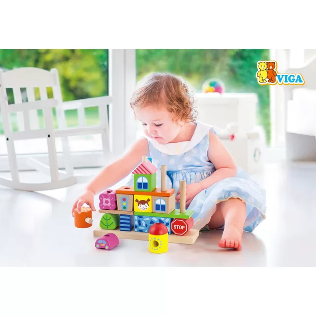 Viga Viga medinis kubeliai Miestas 18M+ 50043 50043 &ndash; nuotrauka 5