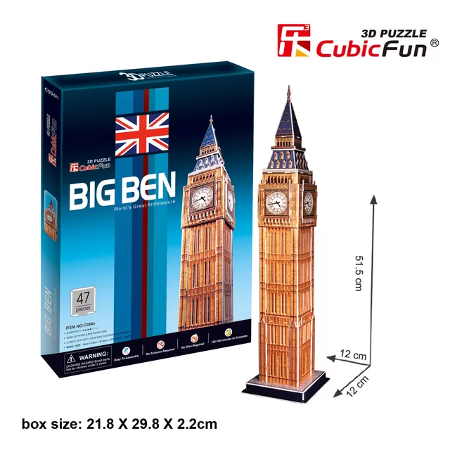 CUBIC FUN CUBICFUN 3D dėlionė &bdquo;Didysis Benas&ldquo; &ndash; nuotrauka 4