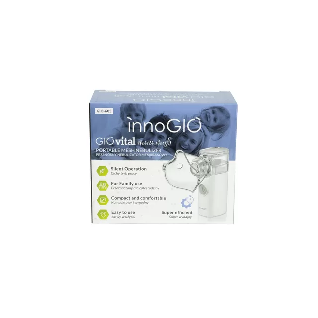 InnoGiO inhaliatorius ne&scaron;iojamas GIOvital Mini Mesh GIO-605 &ndash; nuotrauka 9